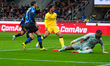 Davide Zappacosta scores a goal during the Serie A match between AC Milan and Atalanta BC...