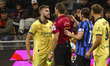Strahinja Pavlovic appears dejected during the Serie A match between AC Milan and Atalanta...