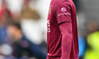 Freddie Potts of West Ham United warms up prior to the Premier League match between West H...