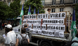 Thousands of people participate in the traditional inter-union Labour Day march in Paris,...