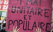 Thousands of people participate in the traditional inter-union Labour Day march in Paris,...