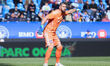 Maxime Crepeau #71 of Orlando City SC gives instructions to his teammates during the match...