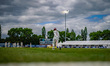 George Bartlett walks in to bat during the County Championship Division Two match between...