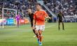 Ezequiel Ponce #10 of Houston Dynamo reacts after a play during the Major League Soccer ma...