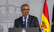 Spanish Prime Minister Pedro Sanchez meets with the Director-General of the World Health O...