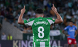 Pablo Fornals of Real Betis celebrates a goal during the La Liga EA Sports match between R...
