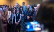 Deputy Chairperson of the Verkhovna Rada of Ukraine Olena Kondratiuk (center) and Member o...