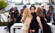 Gillian Anderson, Jane Schoenbrun, and Hannah Einbinder pose during the ''Teenage Sex And...