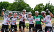 UAE Team Emirates celebrates after stage 2 of the 47th Tour of Hungary 2026 in Paks, Hunga...