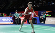 Chen Yufei of China competes against Hina Akechi of Japan during their women's singles sem...