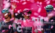 Afonso Eulalio of Portugal and Team Bahrain - Victorious wears the Pink Leader Jersey prio...