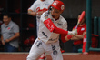 Carlos Sepulveda #8 of Diablos Rojos at bat during Game 2 between Tigres de Quintana Roo a...
