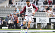 Konstantinos Mavropanos of West Ham United warms up during the Premier League match betwee...