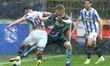 Luca Oyen of SC Heerenveen and Ajax player Anton Gaaei during the Dutch Eredivisie match b...