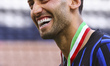 Hakan Calhanoglu in action during the Serie A match between FC Internazionale and Hellas V...