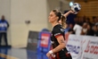STOICA Angela Stefania plays during the Romania handball Liga game between Corona Brasov a...