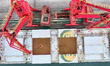 A cargo ship unloads imported grain at the Lianyungang Port Grain Terminal in Jiangsu Prov...