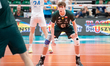 Mateusz Nowak plays during a volleyball game between Poland and Serbia in Sosnowiec, Polan...