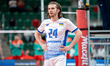 Yaroslav Pampushko plays during a volleyball game between Ukraine and Bulgaria in Sosnowie...