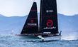 Tudor Team Alinghi competes during the first day of the Louis Vuitton 38th America's Cup P...