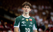 Maksymilian Granieczny plays during a volleyball game between Poland and Ukraine in Katowi...