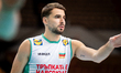 Martin Atanasov plays during a volleyball game between Serbia and Bulgaria in Katowice, Po...