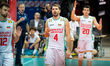Martin Atanasov plays during a volleyball game between Serbia and Bulgaria in Katowice, Po...