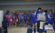 Persib Bandung players celebrate after winning the 2025-2026 Indonesia Super League at the...