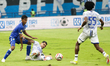 The Persib Bandung vs Persijap match in the Indonesian Super League takes place at the Gel...