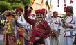 Devotees take part in a traditional 'Teej Procession ' in Jaipur , Rajasthan, India,06 Aug...