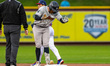 Tyler Hardman of the Scranton/Wilkes-Barre RailRiders celebrates during a Minor League Bas...