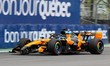 Oscar Piastri of Australia drives the (81) McLaren Mastercard F1 Team MCL40 Mercedes durin...