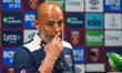 Nuno Espirito Santo, manager of West Ham United, speaks to the press after the Premier Lea...