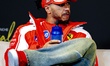 Formula 1 driver Lewis Hamilton of Scuderia Ferrari HP attends a press conference after th...
