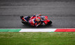 A rider participates in free practice for the MotoGP Italian Grand Prix at Mugello Circuit...