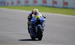 Fermin Aldeguer of the BK8 Gresini Racing MotoGP Team rides during a free practice session...