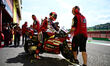Francesco Bagnaia of the Ducati Lenovo Team rides during free practice for the MotoGP Ital...