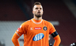 Mateusz Kuchta appears dejected at the end of the game between Wieczysta Krakow and Poloni...
