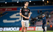 Daniel Vega appears dejected at the end of the game between Wieczysta Krakow and Polonia W...
