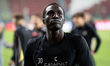 Souleymane Cisse appears dejected at the end of the game between Wieczysta Krakow and Polo...