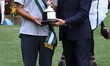 Mark Laskin, Chef d'Equipe, and Roberto Gabrielli of Banca Intesa with the Mexico Team cel...