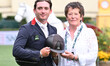 Jack Whitaker of Great Britain and Jack JL receive an award presented by ENI with Lelia Po...