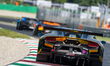 Franck Perera, Maximilian Paul, and Mirko Bortolotti drive the (#63) Lamborghini Temerario...