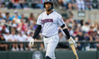 Dj Gladney of the Somerset Patriots reacts during a Minor League Baseball game at TD Bank...
