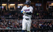 Jackson Castillo of the Somerset Patriots draws a walk during a Minor League Baseball game...