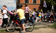Participants of the 22nd Pride March under the slogan 'We Will Not Leave the Land' march t...