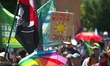 Thousands of climate activists participate in a protest against federal government climate...