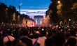 PSG supporters celebrate their team's win in the UEFA Champions League final between Paris...