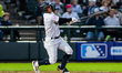 Kevin Verde of the Somerset Patriots hits the ball during a Minor League Baseball game at...