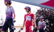 Lara Gillespie of UAE TEAM ADQ wears the red jersey during Stage 2 of the 37th Giro d'Ital...